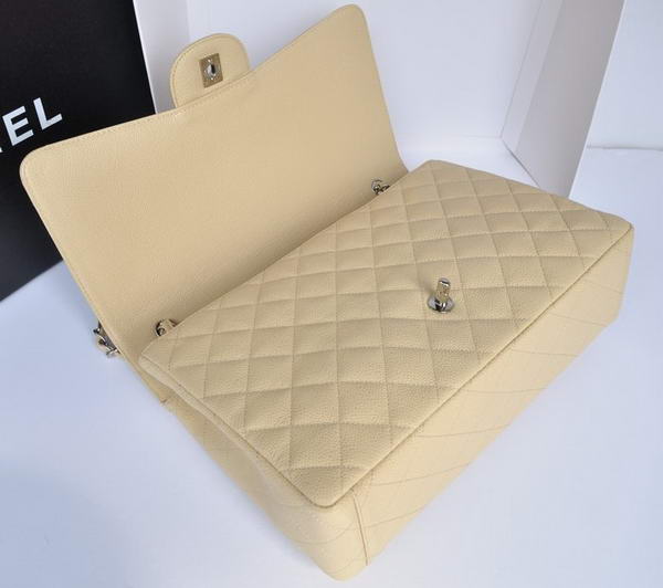 Chanel Original Caviar Leather Jumbo Flap Bag A47600 Apricot Chanel Original Caviar Leather Jumbo Flap Bag A47600 Apricot