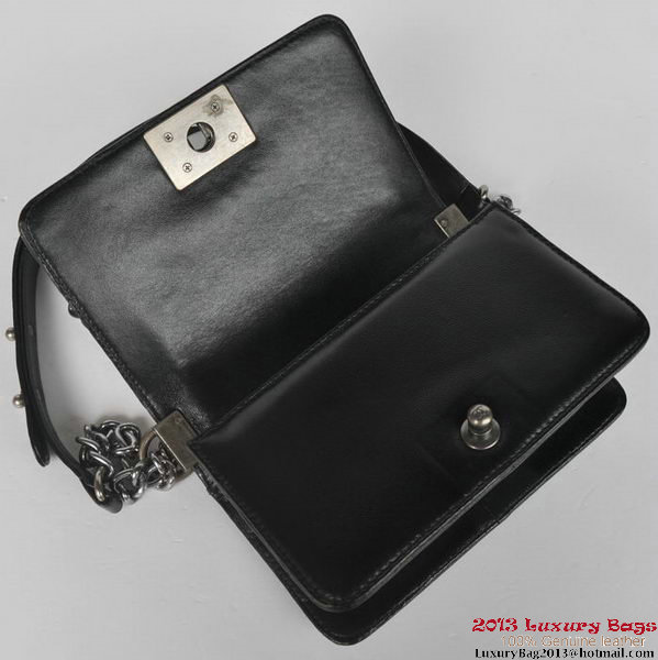 Boy Chanel Small Flap Shoulder Bag Sheepskin Leather A67086 Black Boy Chanel Small Flap Shoulder Bag Sheepskin Leather A67086 Black