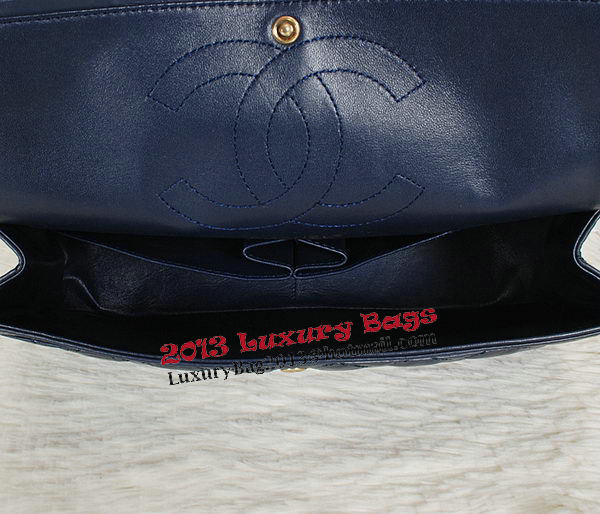 Chanel Classic Flap Shoulder Bags A226 Blue Original Sheep Leather Chanel Classic Flap Shoulder Bags A226 Blue Original Sheep Leather