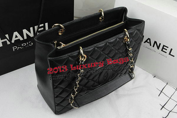Chanel Classic Coco Bag Black GST Caviar Leather A50995 Gold Chanel Classic Coco Bag Black GST Caviar Leather A50995 Gold