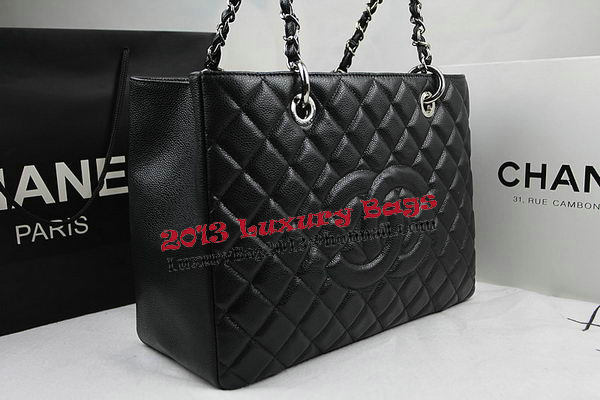 Chanel Classic Coco Bag Black GST Caviar Leather A50995 Silver Chanel Classic Coco Bag Black GST Caviar Leather A50995 Silver