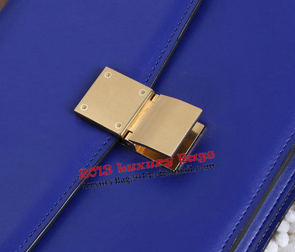 Celine Classic Box Small Flap Bag Calfskin C88007T Blue Celine Classic Box Small Flap Bag Calfskin C88007T Blue