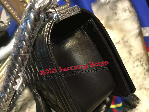 Boy Chanel Flap Shoulder Bags Sheepskin Leather A67085 Black Boy Chanel Flap Shoulder Bags Sheepskin Leather A67085 Black