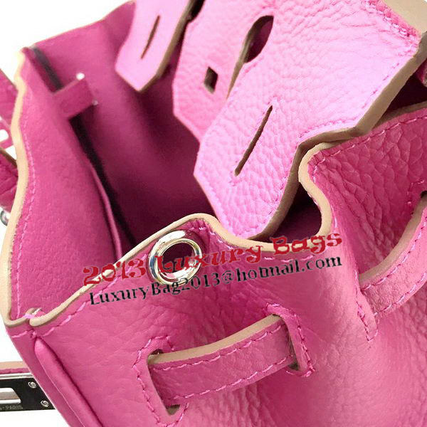 Hermes Birkin 25CM Tote Bag Original Leather H25T Rose Hermes Birkin 25CM Tote Bag Original Leather H25T Rose