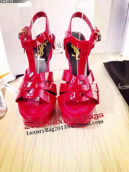 Yves Saint Laurent 130mm Pump Sandals Patent YSL250LWR Red Yves Saint Laurent 130mm Pump Sandals Patent YSL250LWR Red