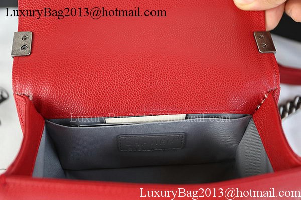 Boy Chanel mini Flap Bag Original Cannage Pattern A67085 Red Boy Chanel mini Flap Bag Original Cannage Pattern A67085 Red