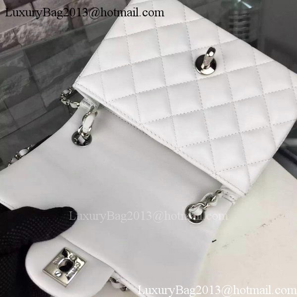 Chanel Classic Flap Bag Original Sheepskin Leather A5171 White Chanel Classic Flap Bag Original Sheepskin Leather A5171 White
