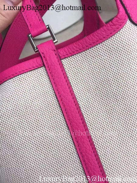 Hermes Picotin Lock 18cm Bag Canvas HPL8618T Rose Hermes Picotin Lock 18cm Bag Canvas HPL8618T Rose