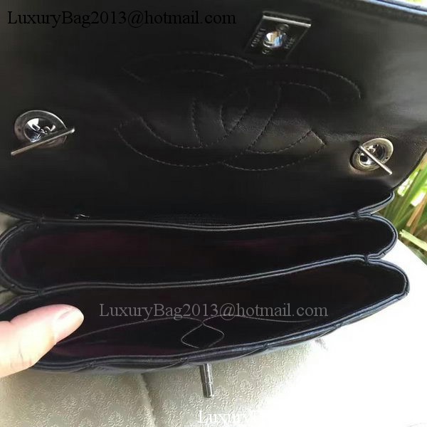 Chanel Classic Top Flap Bag Black Original Sheepskin Leather A92236 Silver Chanel Classic Top Flap Bag Black Original Sheepskin Leather A92236 Silver