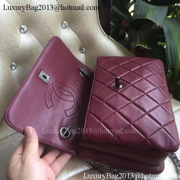 Chanel Classic Top Flap Bag Original Sheepskin Leather A92236 Burgundy Chanel Classic Top Flap Bag Original Sheepskin Leather A92236 Burgundy