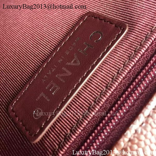 Boy Chanel Flap Bags Original Wine Cannage Pattern A67088 Silver Boy Chanel Flap Bags Original Wine Cannage Pattern A67088 Silver