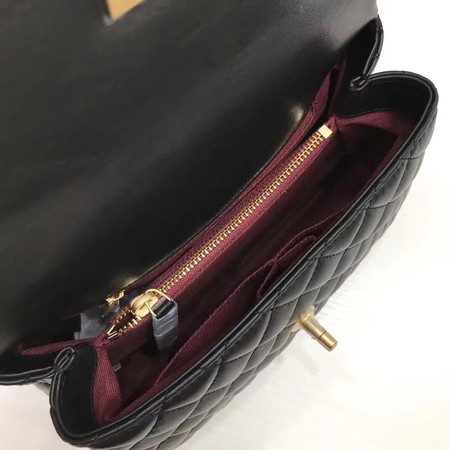 Chanel Classic Top Handle Bag Black Original Leather A92991 Gold Chanel Classic Top Handle Bag Black Original Leather A92991 Gold