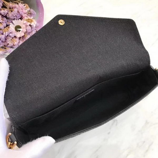 Louis Vuitton Monogram Empreinte POCHETTE FeLICIE M64064 Black Louis Vuitton Monogram Empreinte POCHETTE FeLICIE M64064 Black