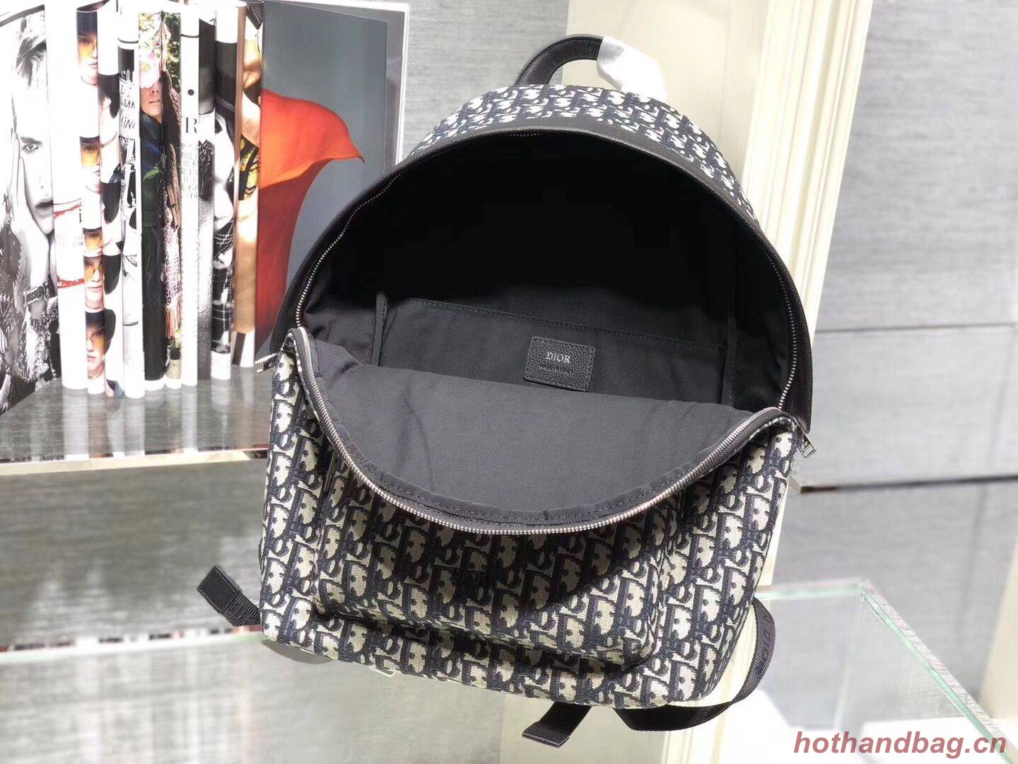 Dior Canvas Backpack Bag M04421 Black Dior Canvas Backpack Bag M04421 Black