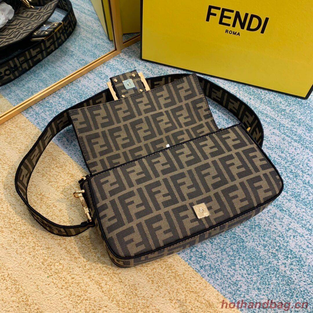 FENDI fabric bag 8BR601 brown FENDI fabric bag 8BR601 brown