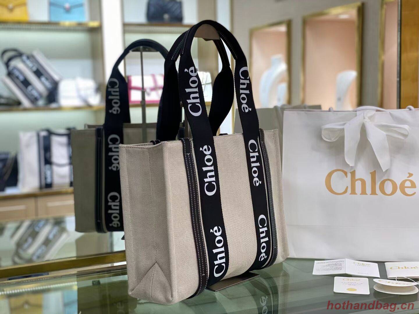 Chloe Cloth & leather 6C026 black Chloe Cloth & leather 6C026 black