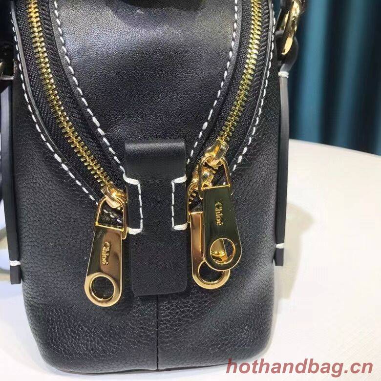 Chloe Original Calfskin Leather Bag 6C081 black Chloe Original Calfskin Leather Bag 6C081 black