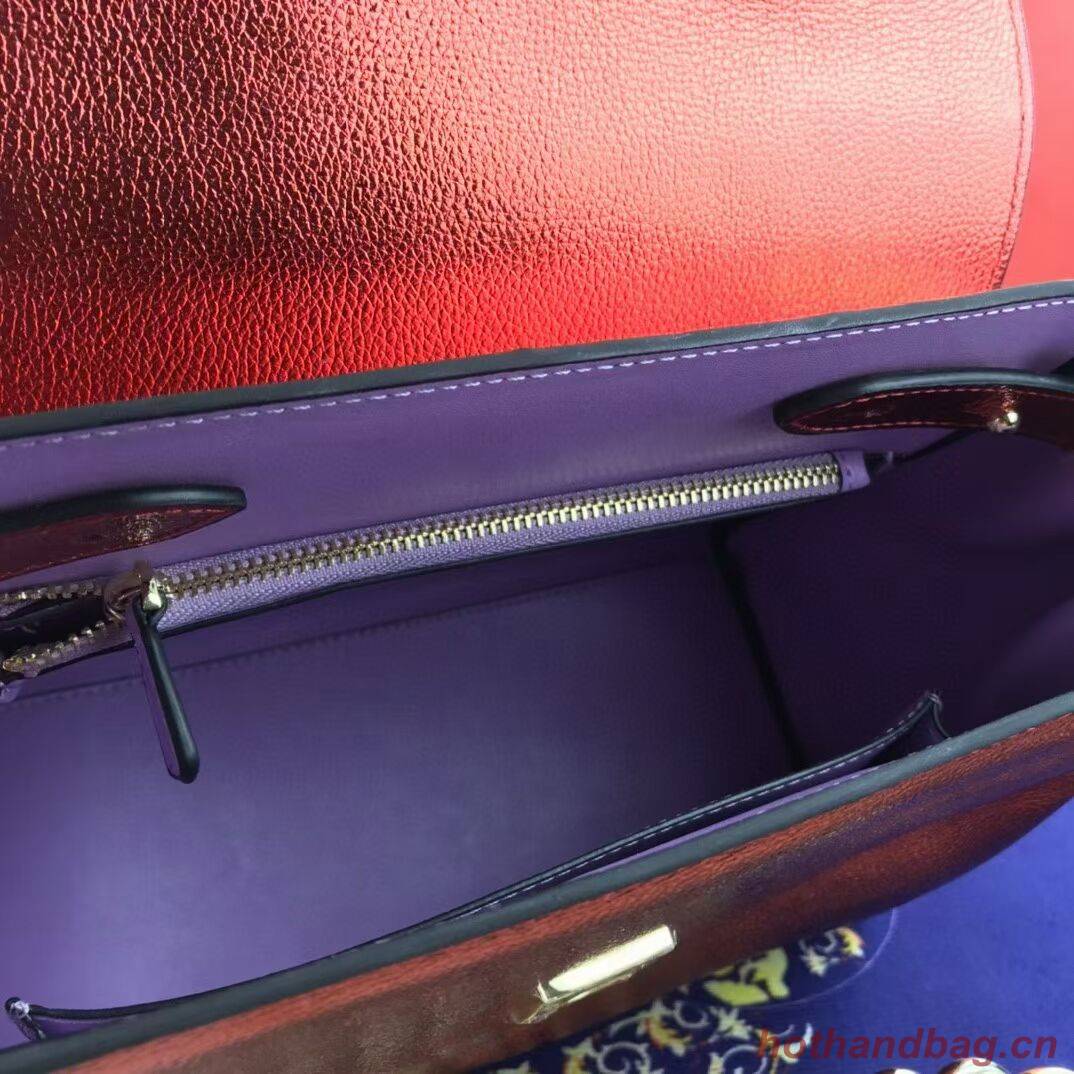 Versace Original medium Calfskin Leather Bag FS1041 red Versace Original medium Calfskin Leather Bag FS1041 red