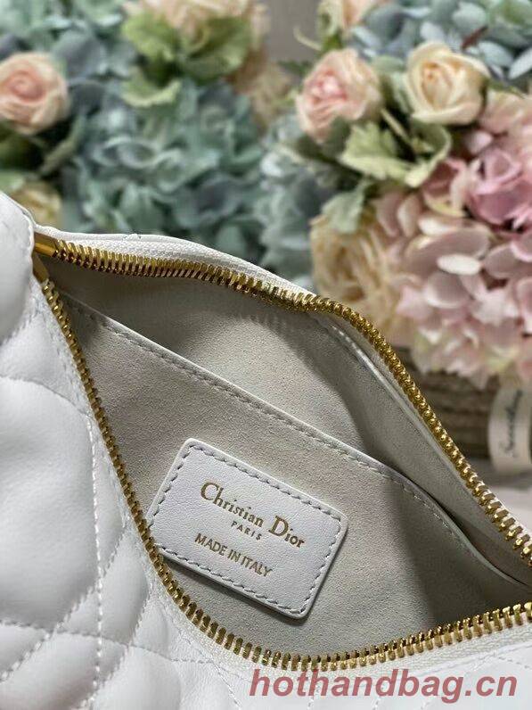 DIOR Shoulder Bag Cannage Lambskin C0617 white DIOR Shoulder Bag Cannage Lambskin C0617 white