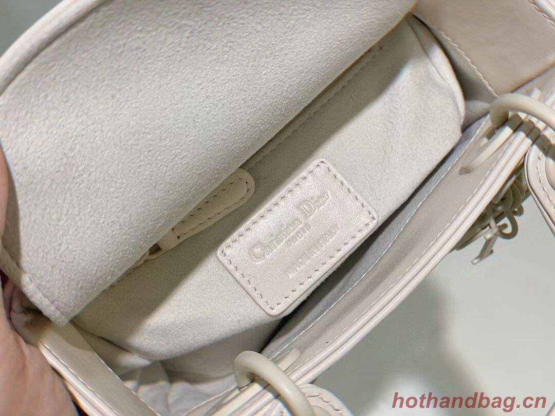 MINI LADY DIOR BAG Cannage Calfskin C2815 white MINI LADY DIOR BAG Cannage Calfskin C2815 white