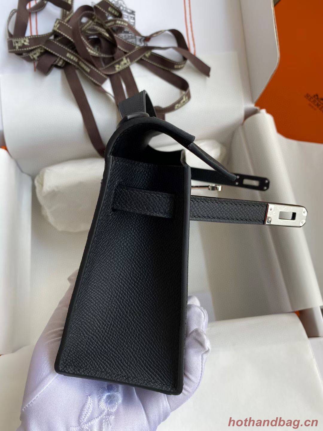 Hermes Kelly 22cm Tote Bag Original Leather KL22 Black Hermes Kelly 22cm Tote Bag Original Leather KL22 Black