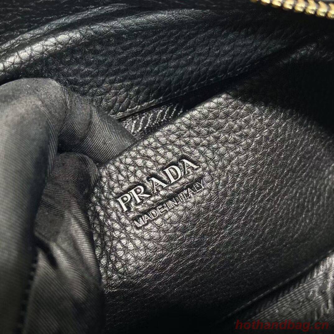 Prada leather tote bag 1DH770 black Prada leather tote bag 1DH770 black