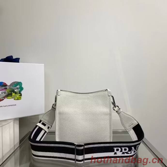 Prada Leather mini shoulder bag 1BH191 white Prada Leather mini shoulder bag 1BH191 white