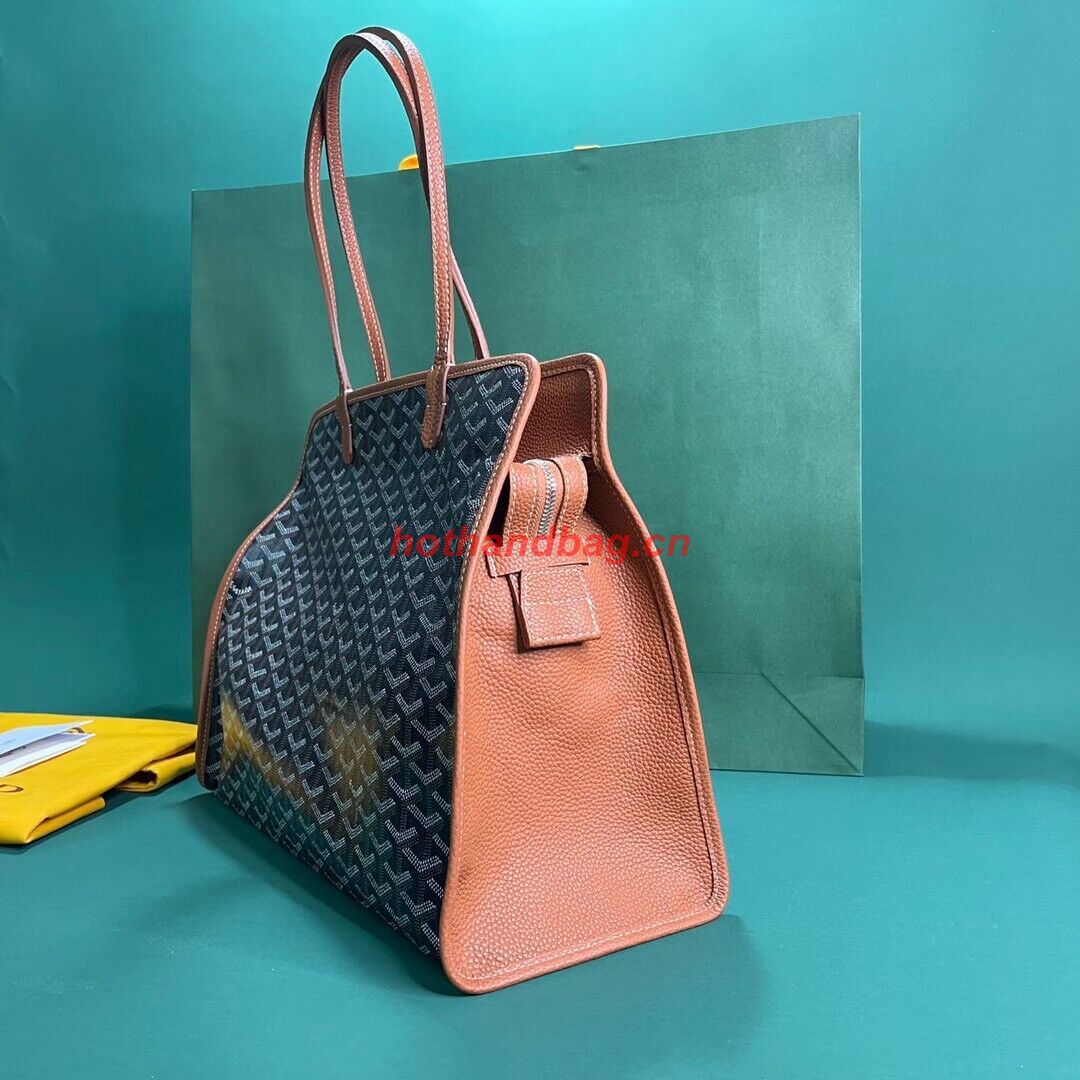 Goyard Hardy 2 Original Calfskin Leather Pet Bag 20299 Brown Goyard Hardy 2 Original Calfskin Leather Pet Bag 20299 Brown