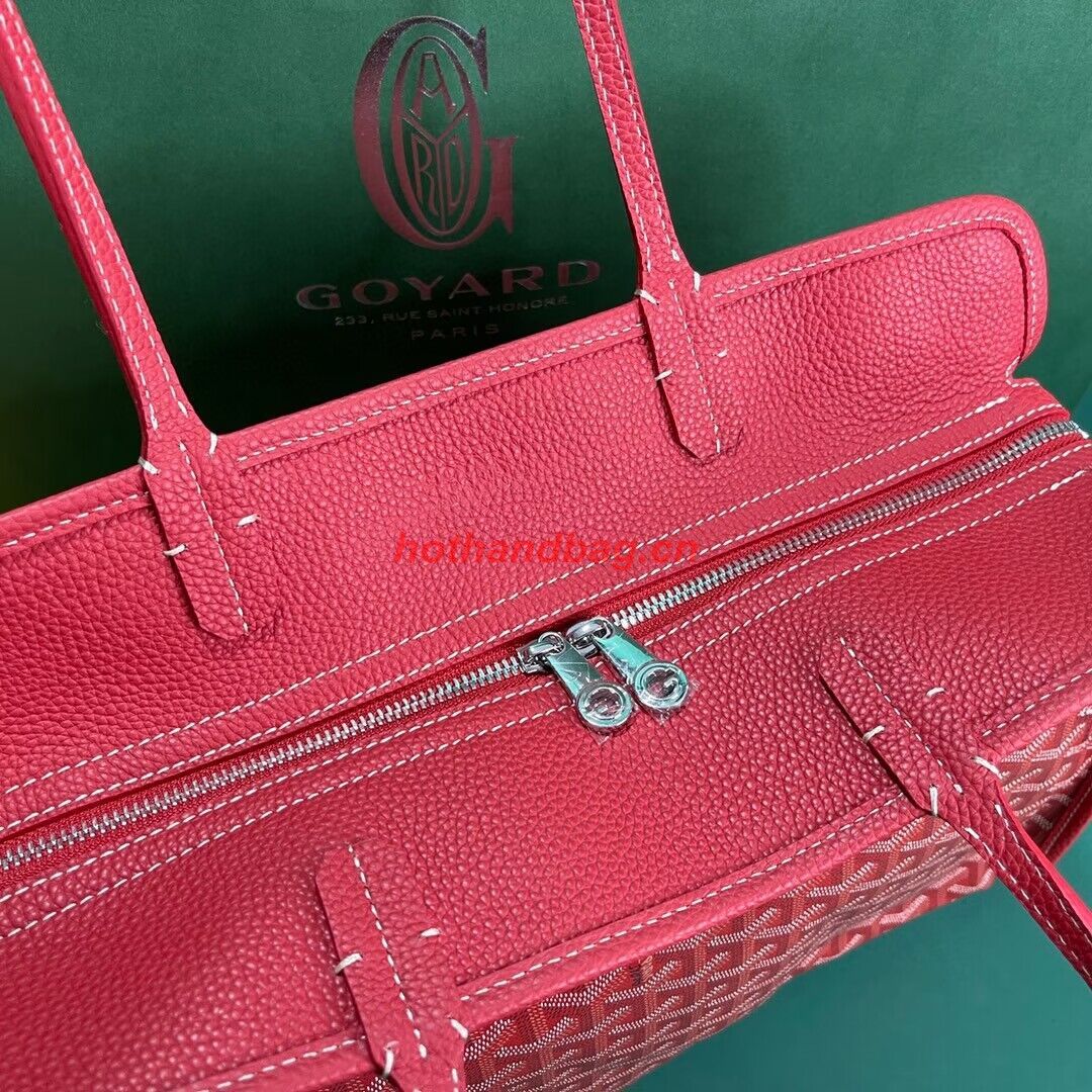Goyard Hardy 2 Original Calfskin Leather Pet Bag 20299 Red Goyard Hardy 2 Original Calfskin Leather Pet Bag 20299 Red