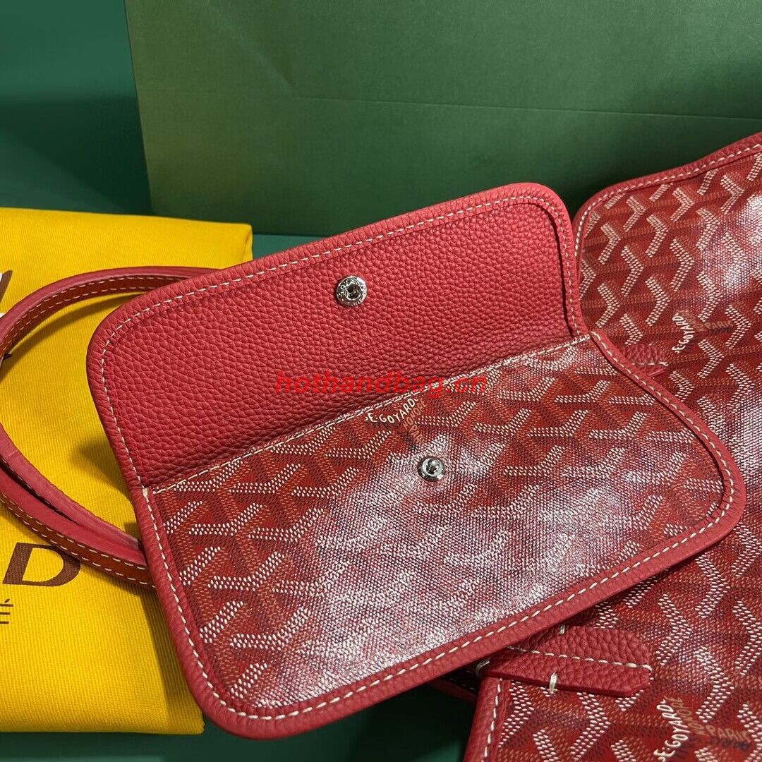 Goyard Hardy 2 Original Calfskin Leather Pet Bag 20299 Red Goyard Hardy 2 Original Calfskin Leather Pet Bag 20299 Red