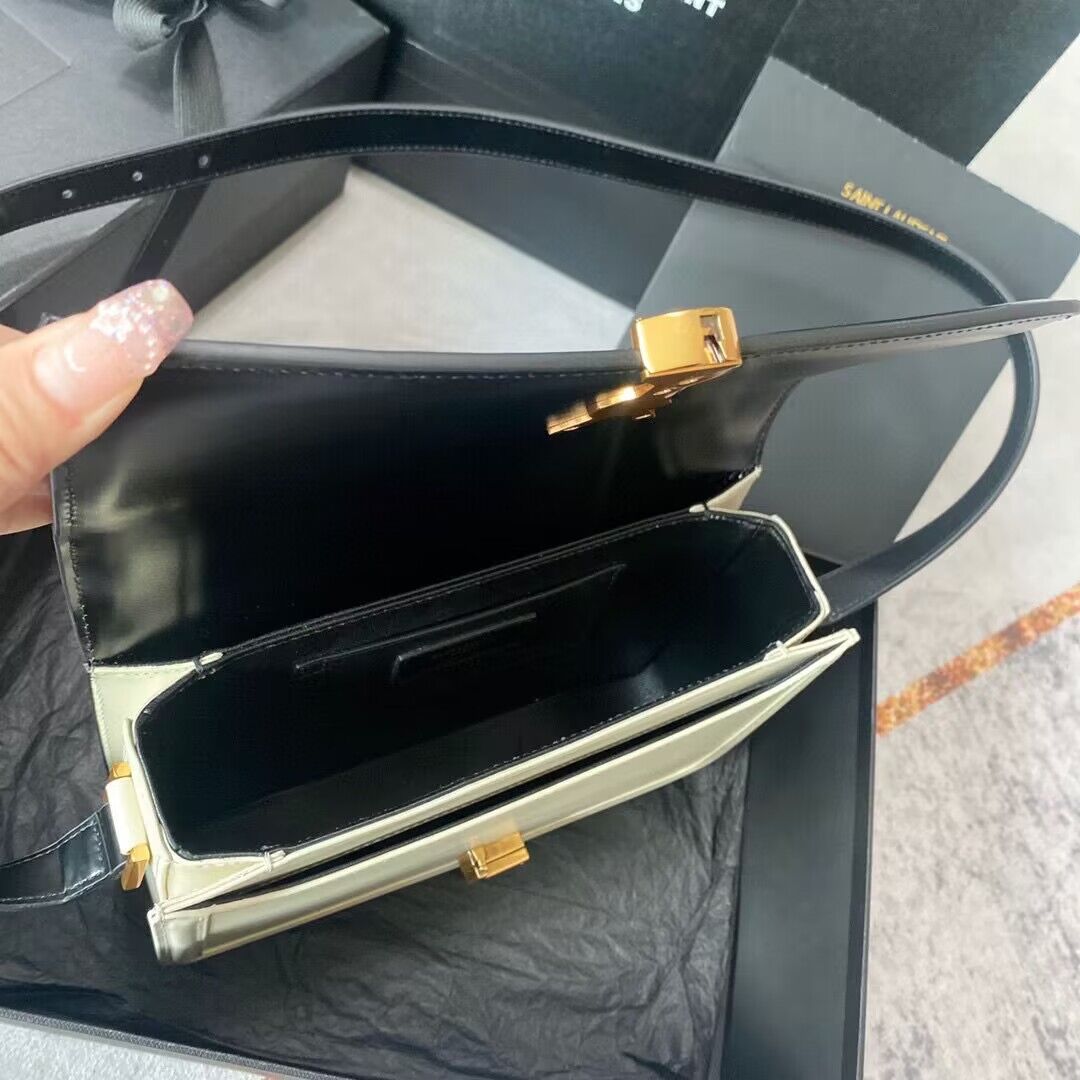 SAINT LAUREN Solferino Two-tone shoulder bag 634306 Black&White SAINT LAUREN Solferino Two-tone shoulder bag 634306 Black&White