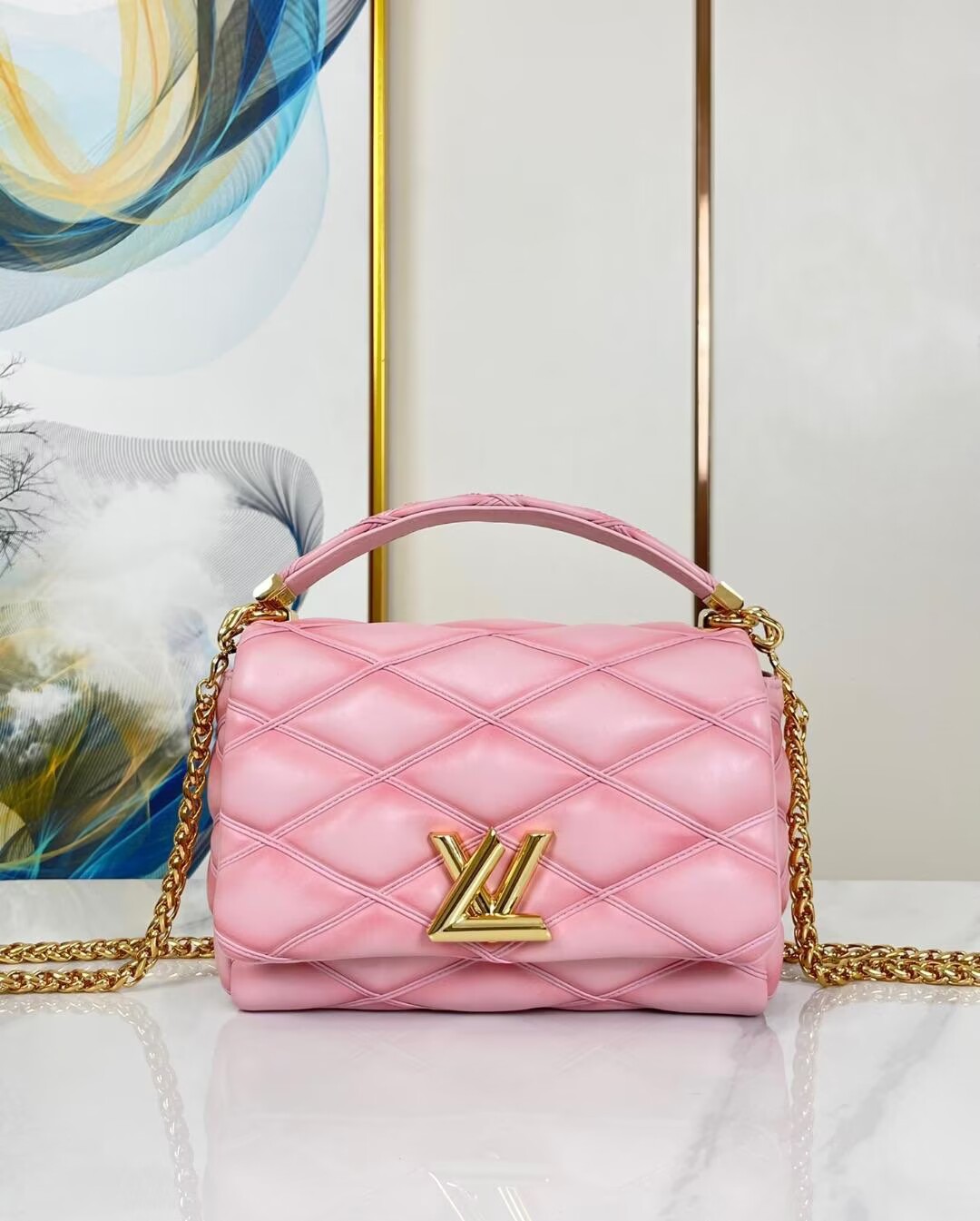 Louis Vuitton GO-14 MM M23568 Pink Louis Vuitton GO-14 MM M23568 Pink