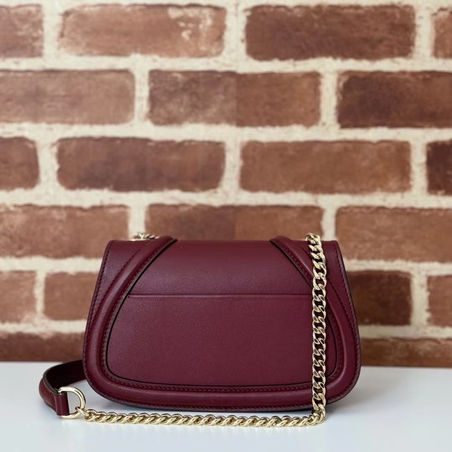 GUCCI BLONDIE SMALL SHOULDER BAG 815711 Rosso Ancora red