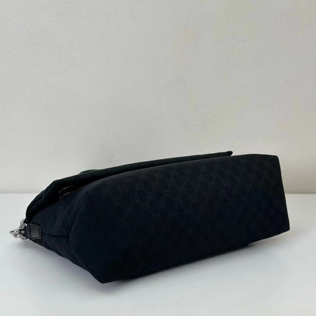 GUCCI GG CANVAS LARGE CROSSBODY BAG 821616 black