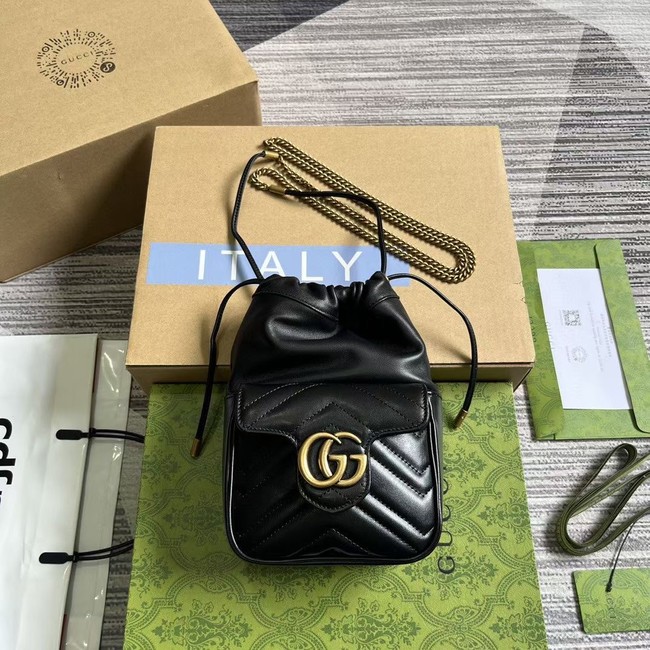 GUCCI GG MARMONT MINI SHOULDER BAG 746433 black