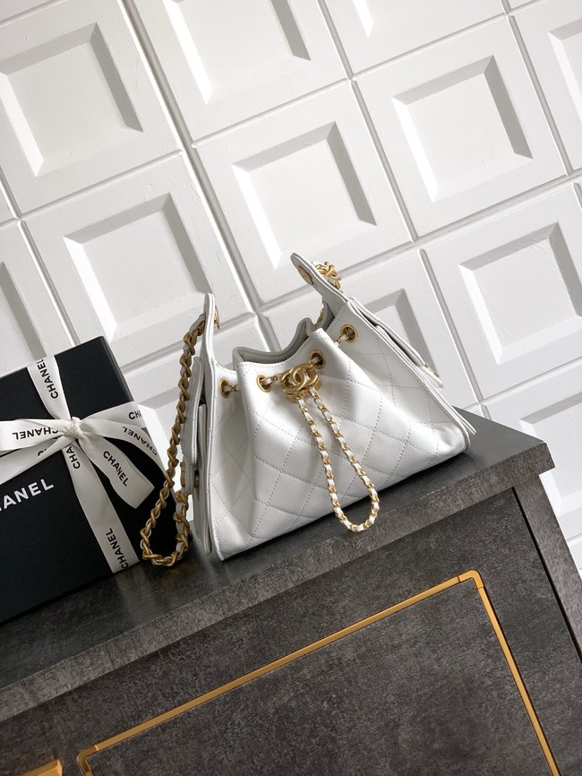 CHANEL 25 MINI HANDBAG AS5631 white