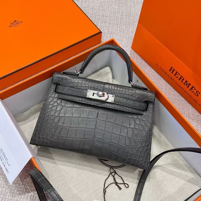 Hermes Kelly Shoulder Bags Nile crocodile leather KL2766-5