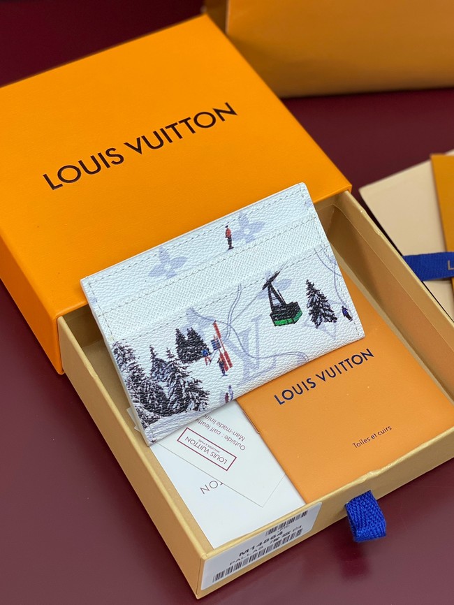 Louis Vuitton Double Card Holder M14864 White