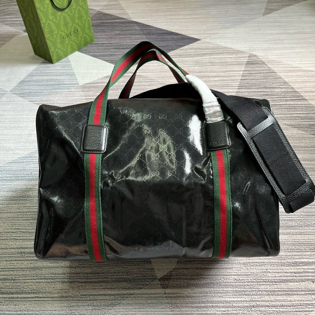Gucci Medium duffle bag with Web 799871 black