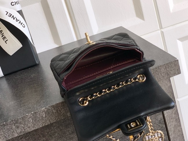 Chanel Classic Mini Bag with hook AP4760 black