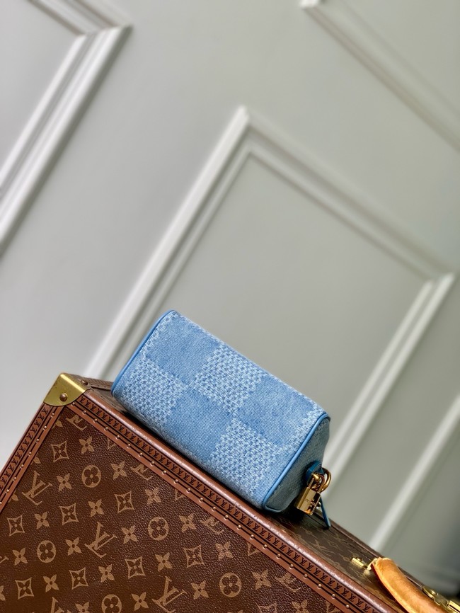 Louis Vuitton Speedy 18 Bandouliere N00208 Denim Blue