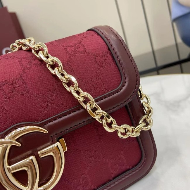Gucci Go small shoulder bag 826761 Rosso Ancora red
