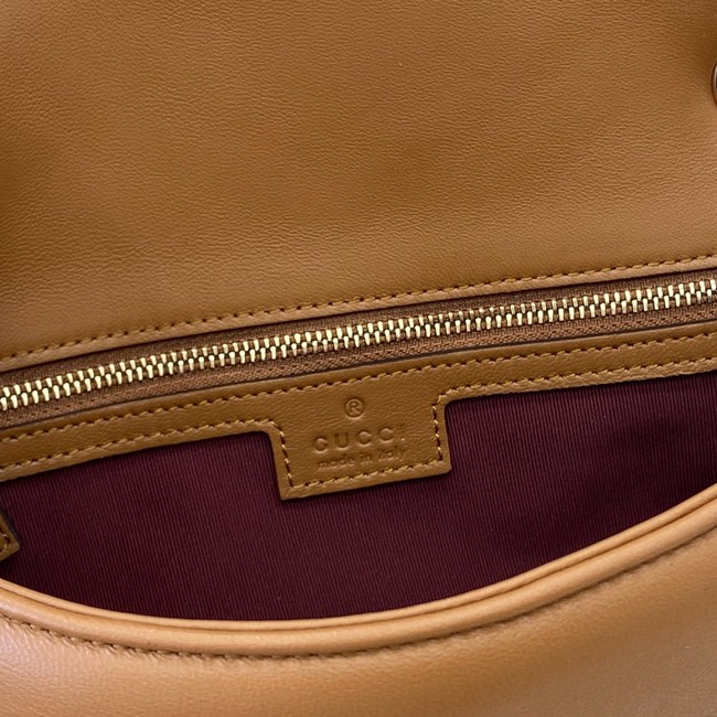 Gucci GG Marmont medium shoulder bag 837267 Brown
