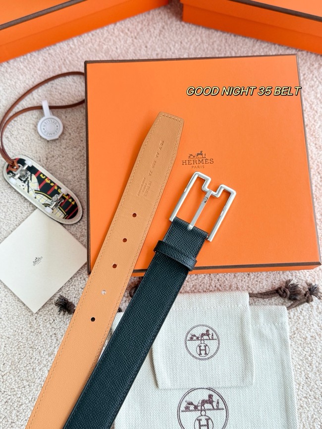 Hermes Epsom calfskin leather belt 66007