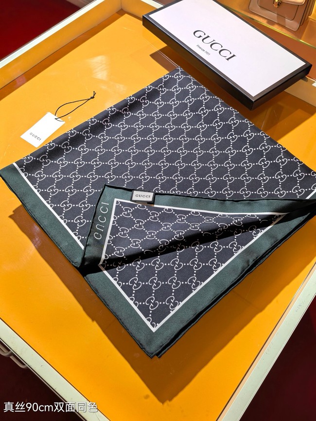 Gucci Square Scarf Silk Jacquard XT2893