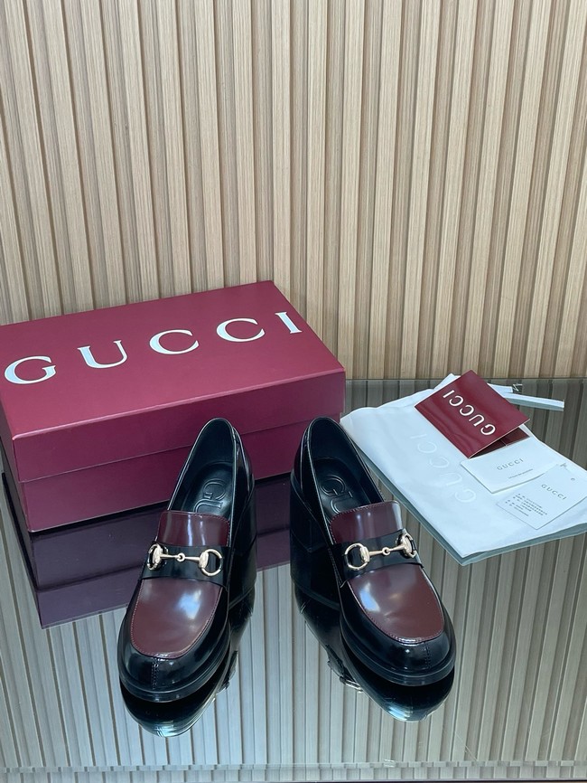 Gucci Womens heeled loafer with Horsebit 45109-3
