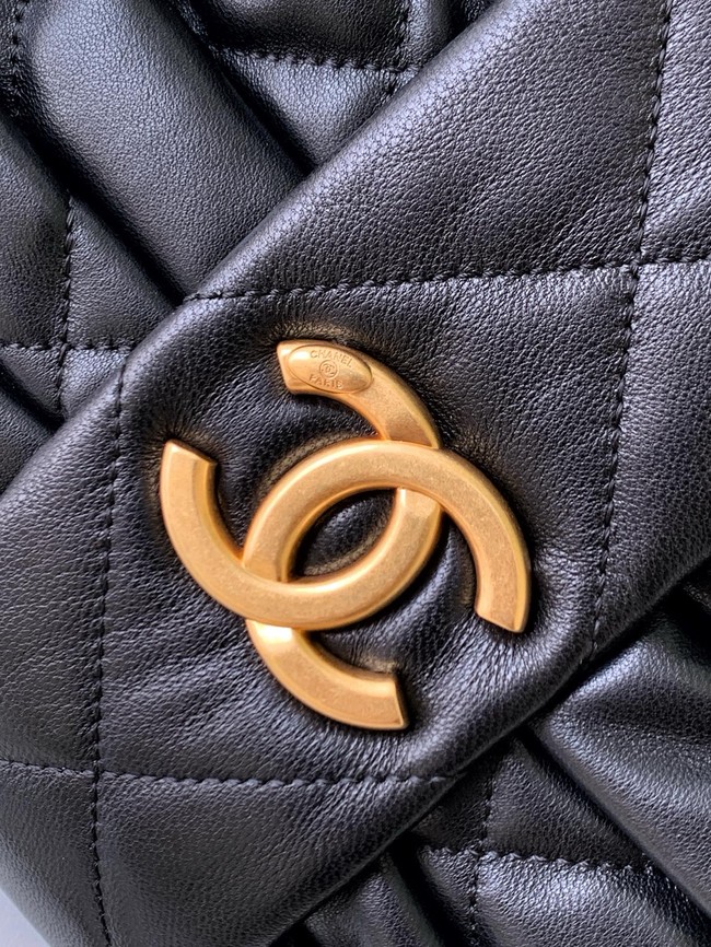 Chanel Shiny Lambskin Bow bag AS5851 black