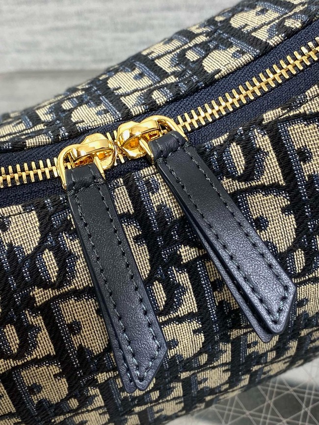 Dior Medium D-Dream Bag Oblique Jacquard M6323UU blue