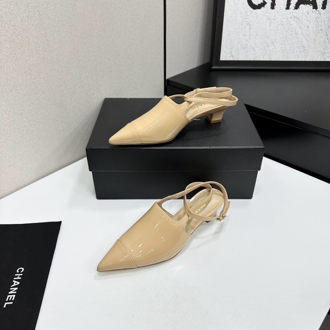 Chanel Slingbacks Patent Calfskin G47054-1