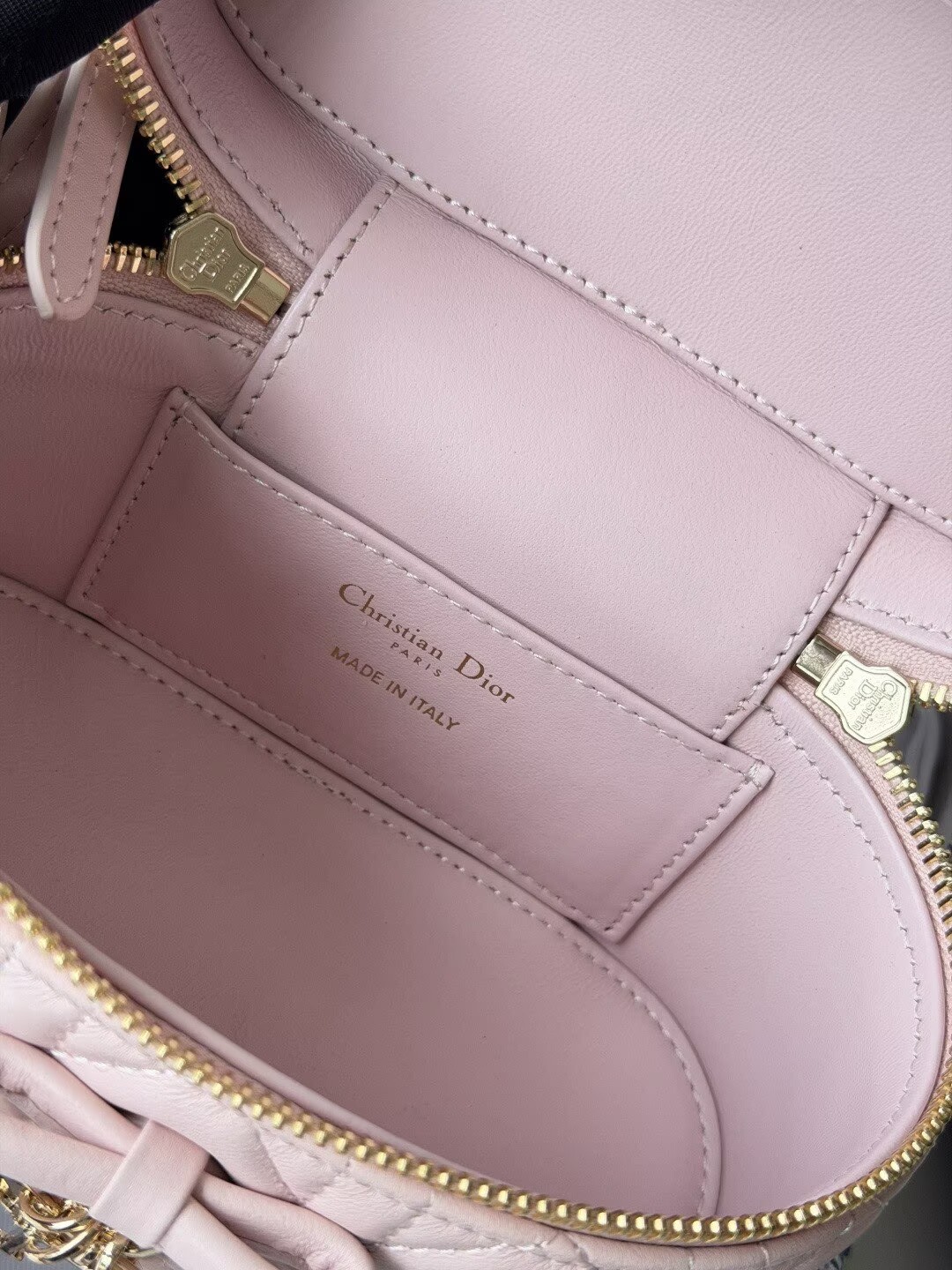 Dior Original Leather Makeup Bag S2603PUQA_M39Z Pink Dior Original Leather Makeup Bag S2603PUQA_M39Z Pink